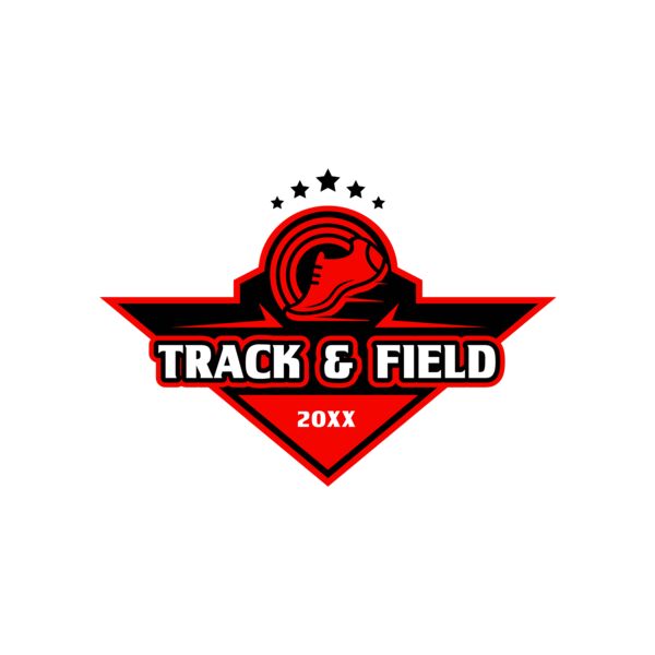 Track & Field Team Logo 07 Miniatura